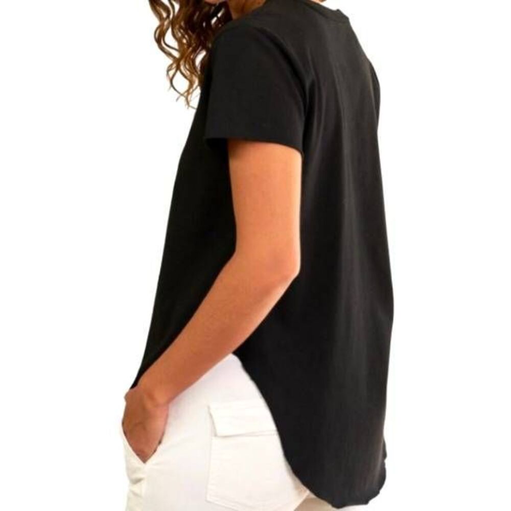 Frank & Eileen Theo Perfect Tee in black sz Large